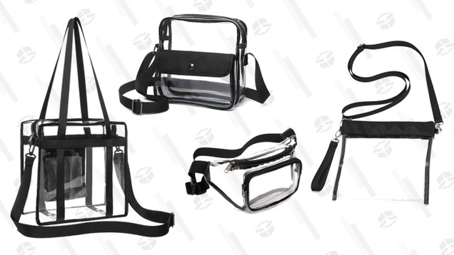 Veckle Clear Fanny Pack | $7 | Amazon | Promo code DRJAVZLZ | Clip the 5% off couponVeckle Clear Crossbody Purse With Pocket | $7 | Amazon | Promo code SBYHIRVS | Clip the 5% off couponVeckle Clear Crossbody Messenger Bag | $6 | Amazon | Promo code VBBYCI8L | Clip the 5% off couponVeckle Clear Shoulder Bag | $5 | Amazon | Promo code WWH56YOOVeckle Clear Tote Bag | $6 | Amazon | Promo code DRMMQLXW | Clip the 5% off couponVeckle Clear Crossbody Purse | $7 | Amazon | Promo code D3UAP6OR | Clip the 5% off coupon